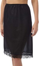Ladies Waist/Underskirt Slip Black 23Inch Length (59cms) Size10-20