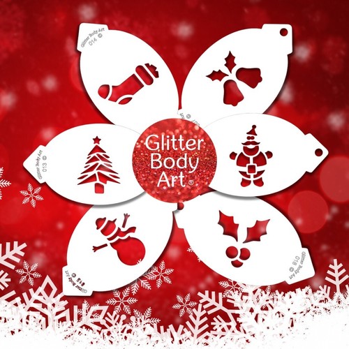 Face paint stencils christmas - paint,