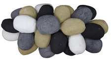 Replacement Gas Fire Ceramic Pebbles Coals 6 Colours Living Flame Display LPG