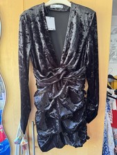 Zara Black Velvet New with Tags Small Gorgeous Dress Size S