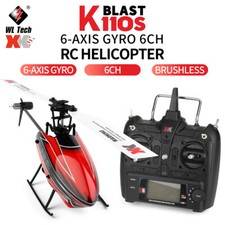 Wltoys XK K110S 6CH 3D 6G System Single Paddle Brushless RC Helicopter Aircraft