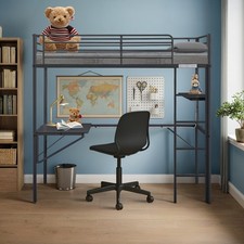 High Cabin Bed Adult Kid Loft