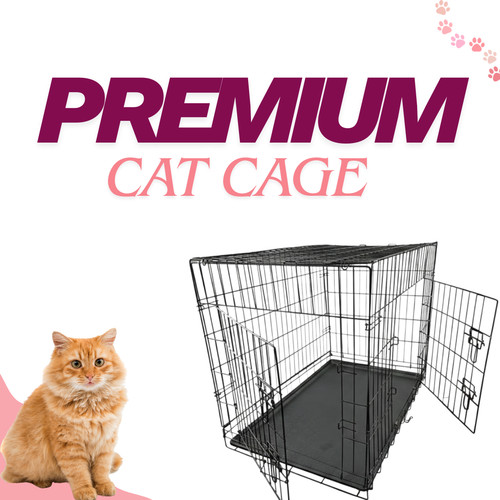 Folding metal cat - folding, crate