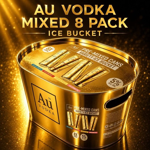 Vodka ice buckets with - ice,