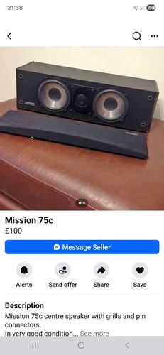 Mission 75c wired center - mission,