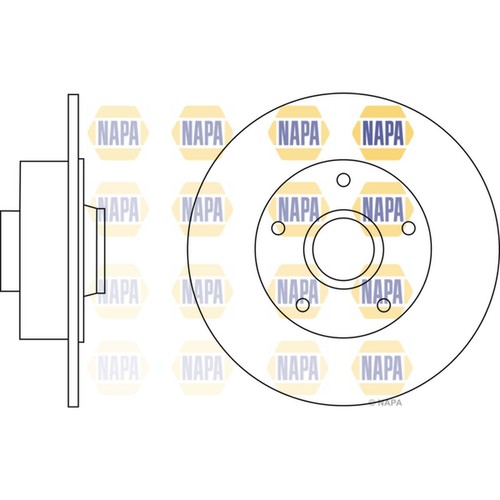 Brake discs solid for - 2x,