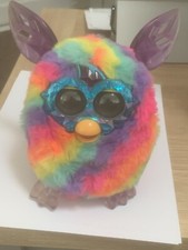 Furby Boom Crystal Series Rainbow Plush Interactive Toy by Hasbro -