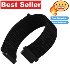19mm Black Nylon Watch Band -