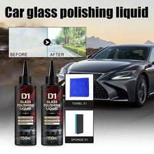 2 Set D1 Glass Polishing Liquid, Auto Glass Scratch Care Polishing Fluid