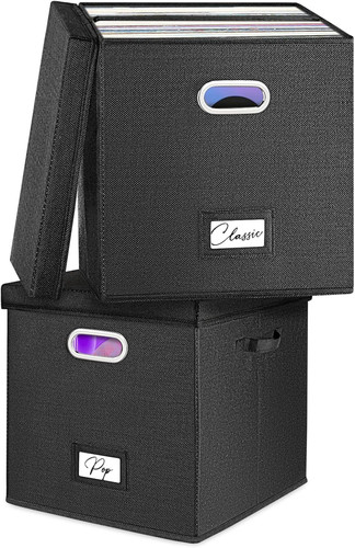 Vinyl record storage box set - record,