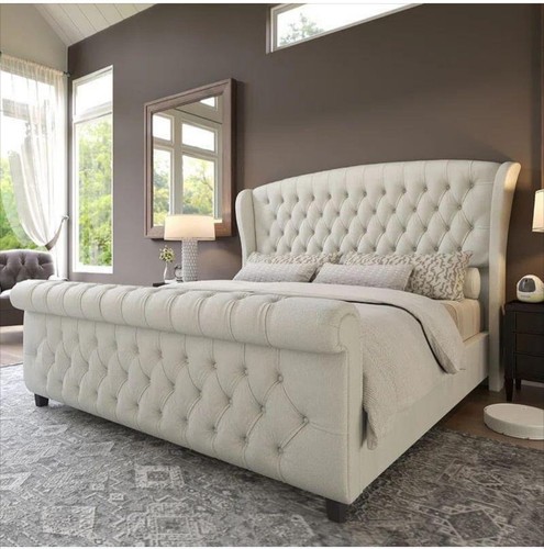 Luxury tulip wing sleigh - wing, bed