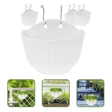  4 Sets Vertical Wall Planter Balcony Garden Decorative Flower Pot