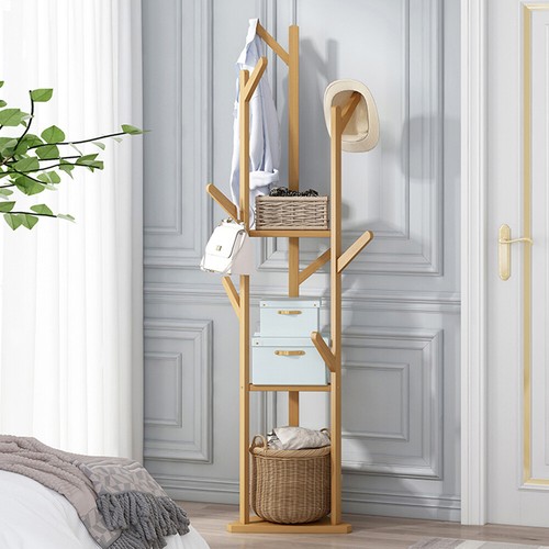 Bamboo coat rack - &, cloth