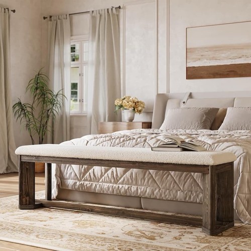 Upholstered dining bench 160cm - upholstered,