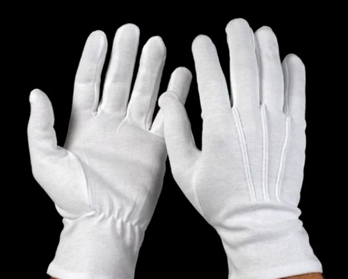 White gloves pure cotton - gloves,