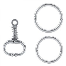 Stainless Steel Bull Cow Cattle Nose Ring Husbandry Accessory