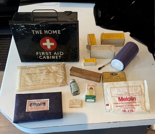 Vintage home first aid cabinet - vintage,
