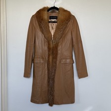 Vintage Lamb Leather Coat Red