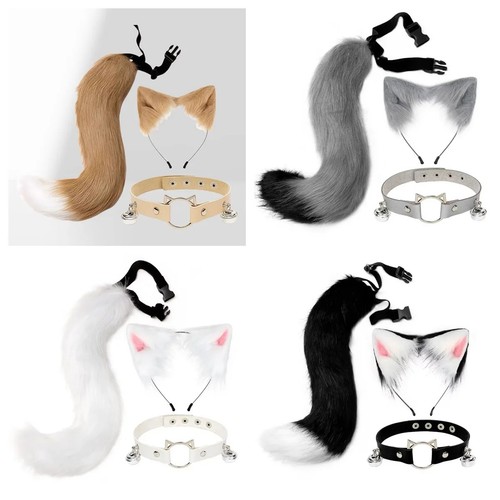 Cat ears fox wolf tail - cat, cosplay
