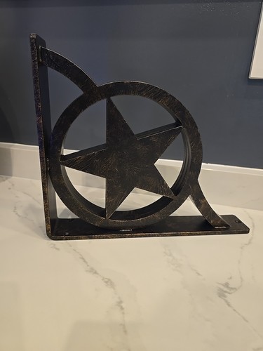 Rustic lone star wrought - star,