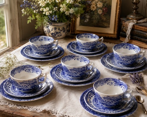 Spode italian set tea - 6,