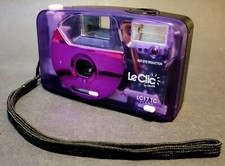 Vintage Clear Purple Le Clic by Concord LC17 TC Point & Shoot 35mm Film Camera