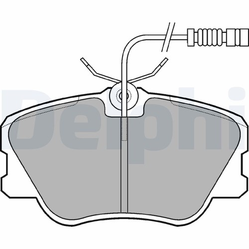 Lp608 delphi brake pad set - brake,