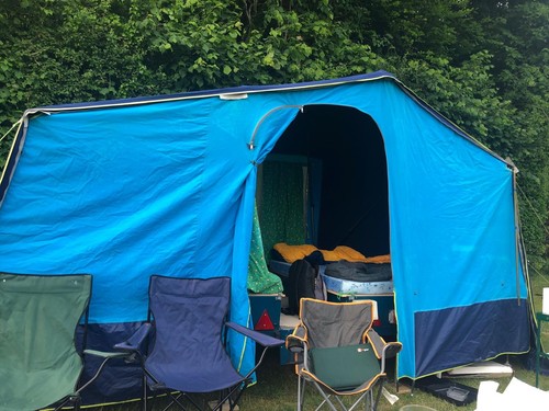 Trailer tent sleeps - -, made