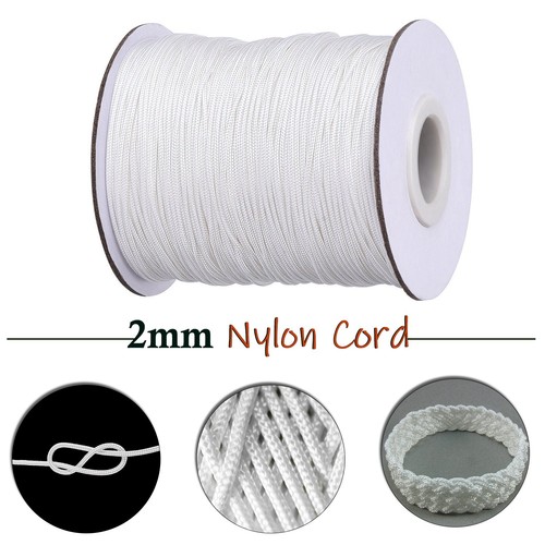 Nylon cord 2mm white - cord, for