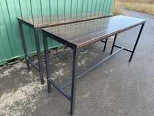 Pair of Satelliet Wood & Steel