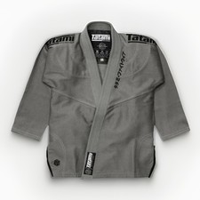 BLACK ON GREY TATAMI FIGHTWEAR BLACK LABEL MENS BJJ.  A1L GI J A C K E T
