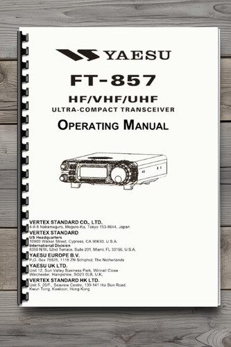 Yaesu 857 vhf - ft-857, hf