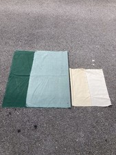 Conway corniche Trailer Tent DIY awning canvas patches green cream 