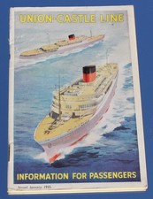 UNION CASTLE LINE INFORMATION