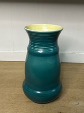 Art Deco Falcon Ware Green Vase 8in Tall.