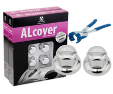Alcoa® Wheels Stainless nut covers to fit 33mm wheel nuts (quantity 40) + ALgrip