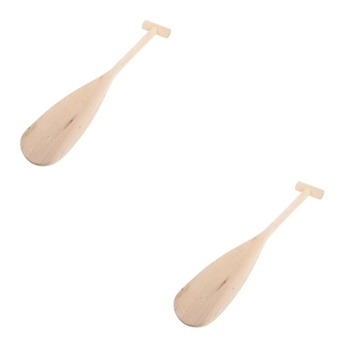 Set wood paddle oar - ,