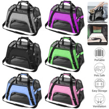 Large Pet Carrier Bag Avc Portable Soft Fabric Folding Dog Cat Puppy Travel Uk