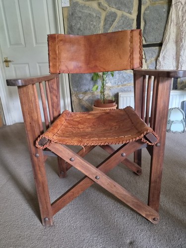 Pair vintage leather kenyan - pair,