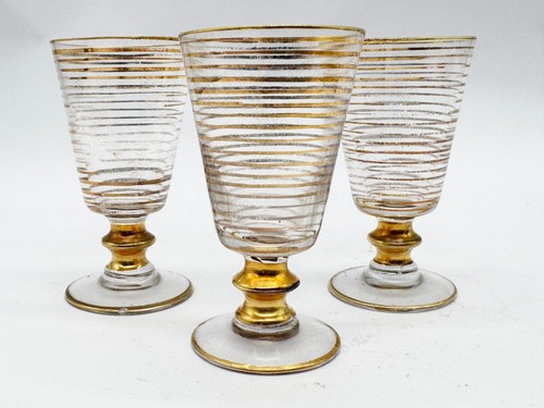 Vintage gold rimmed wine - vintage,