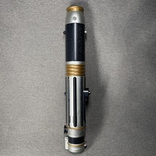 Star Wars Jedi Mace Windu Sound & Light Up Authentic Lightsaber Costume Toy EUC