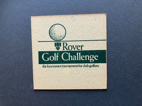 Vintage beer mat - /rover, golf