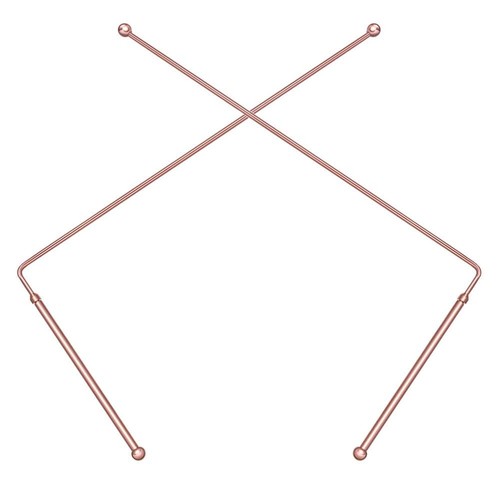 Copper dowsing rods - 99.9%,