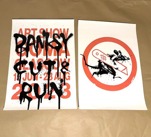 Banksy cut run - 🐀, poster
