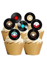 Cake Toppers 24 Precut Round