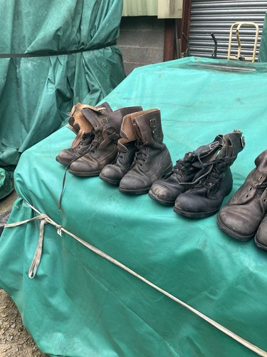 Vintage army brown leather - army,