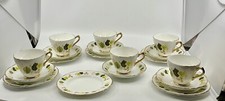 VINTAGE HARLEIGH BONE CHINA 18 PIECE TEA SET SH63
