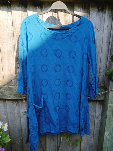 Grizas linen top blue - grizas,