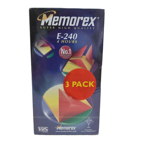 Memorex 240 vhs blank video - blank,