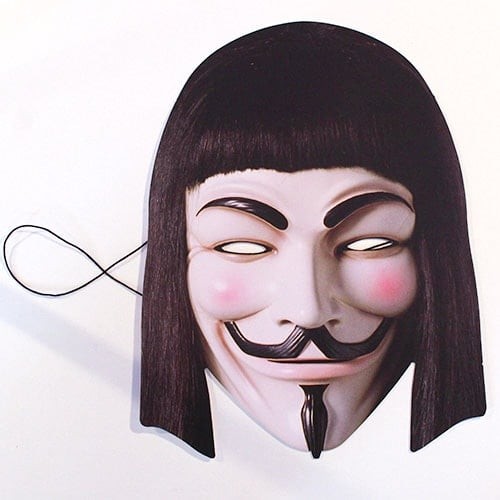 For vendetta cardboard face - for,